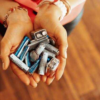 batteries in hand